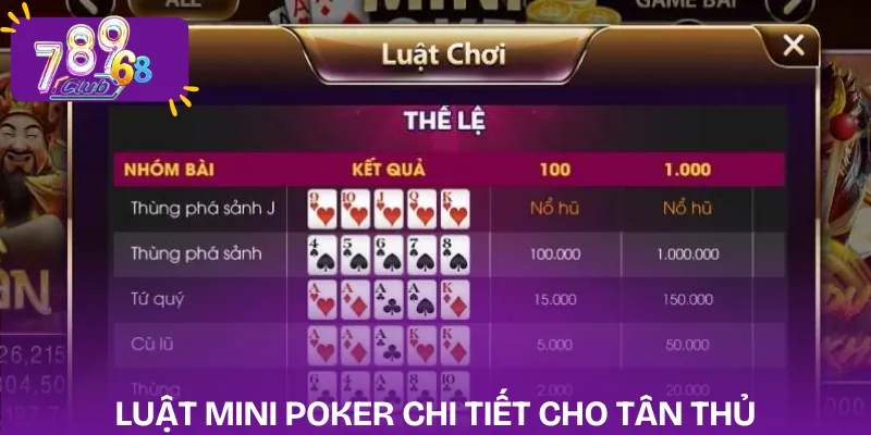 mini-poker-luat-choi